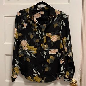 FRNCH floral blouse with piping